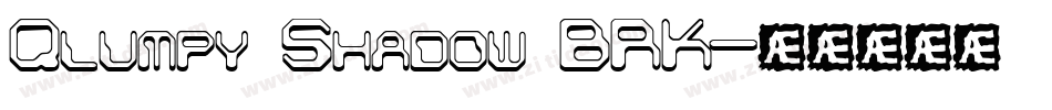 Qlumpy Shadow BRK字体转换